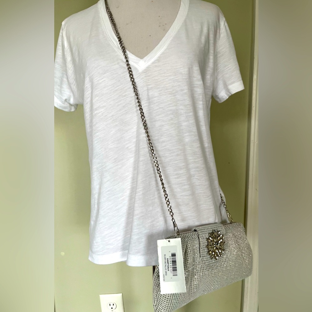 MINA RHINESTONE BROACH PURSE
